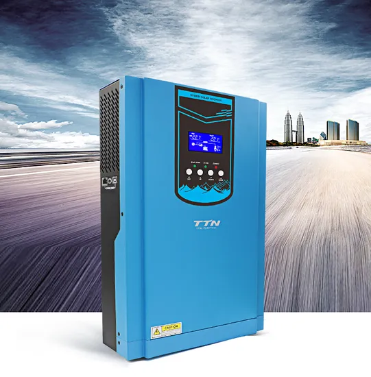 Inversor de energía de onda sinusoidal pura Techfine para sistema solar Inversor solar híbrido